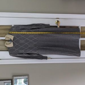 100% Wool Lined Vintage Ciao Argyle Preppy Dress